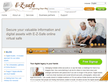 Tablet Screenshot of e-z-safe.com
